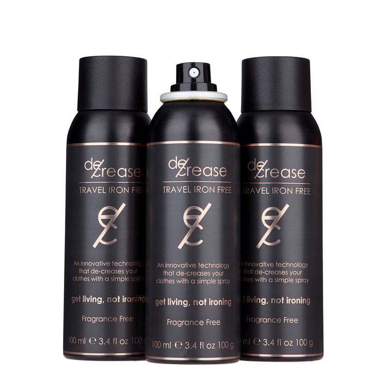 deCrease 3.4OZ Travel Size x 3